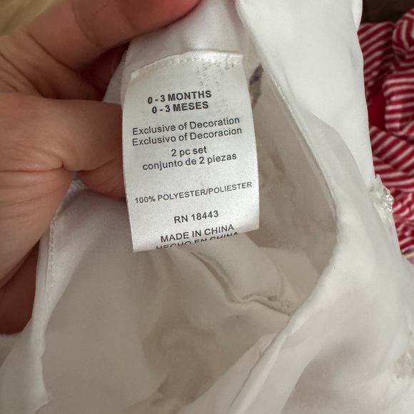 Christening Baptism gown dress newborn baby girl long organza flowers bonnet set - Picture 8 of 8